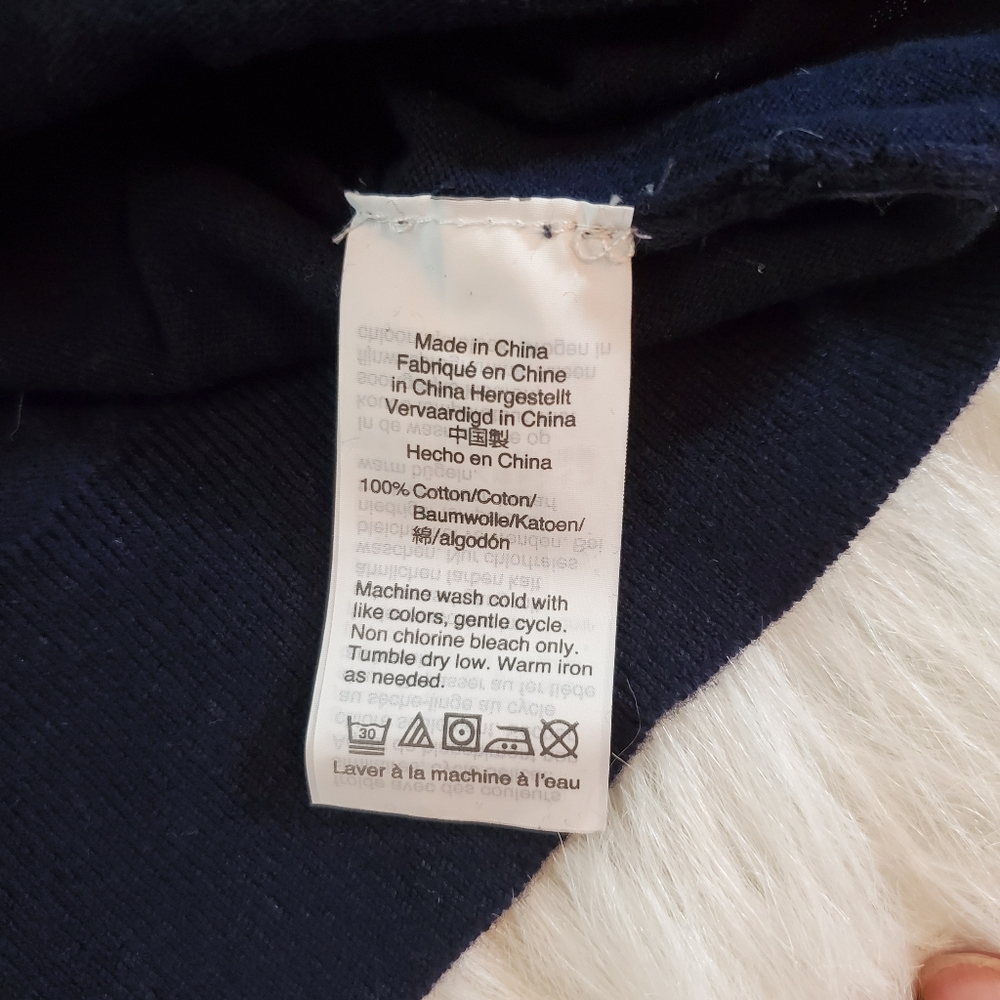 **J. Crew Button Front Navy Blue Cardigan - Picture 7 of 8